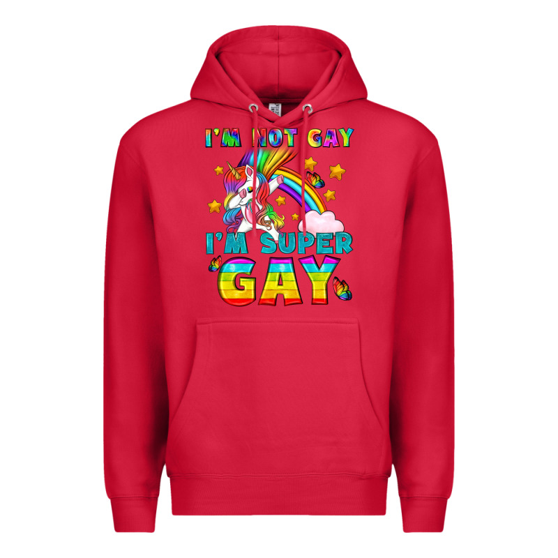 Lgbtq I'm Not Gay I'm Super Gay Premium Hoodie by BundleAndBundleShop | Teevron