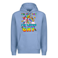 Colony Blue LGBTQ I'm Not Gay I'm Super Gay Premium Hoodie - BundleAndBundleShop