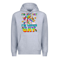 Heather Grey LGBTQ I'm Not Gay I'm Super Gay Premium Hoodie - BundleAndBundleShop