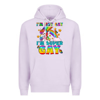 Lilac LGBTQ I'm Not Gay I'm Super Gay Premium Hoodie - BundleAndBundleShop