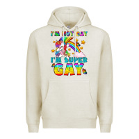 Oatmeal Heather LGBTQ I'm Not Gay I'm Super Gay Premium Hoodie - BundleAndBundleShop