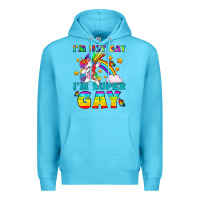 Ocean Blue LGBTQ I'm Not Gay I'm Super Gay Premium Hoodie - BundleAndBundleShop