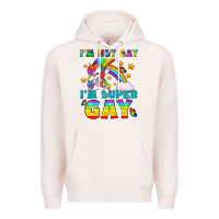 Pale Pink LGBTQ I'm Not Gay I'm Super Gay Premium Hoodie - BundleAndBundleShop