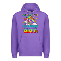 Purple LGBTQ I'm Not Gay I'm Super Gay Premium Hoodie - BundleAndBundleShop