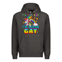 Smoke LGBTQ I'm Not Gay I'm Super Gay Premium Hoodie - BundleAndBundleShop