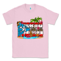 Bubblegum Pink puerto rico and flowers with frog Classic Tee - AdoDesignShop