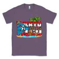 Lavender puerto rico and flowers with frog Classic Tee - AdoDesignShop