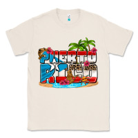 Natural puerto rico and flowers with frog Classic Tee - AdoDesignShop