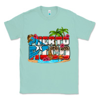 Seafoam puerto rico and flowers with frog Classic Tee - AdoDesignShop