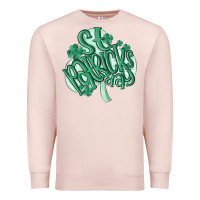 Pale Pink st patrick's day Premium Sweatshirt - MaliasSmallBusiness
