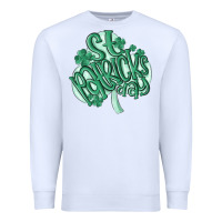 White st patrick's day Premium Sweatshirt - MaliasSmallBusiness