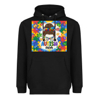 Black autism mom Heavyweight Hoodie - MaliasSmallBusiness