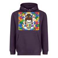 Plum autism mom Heavyweight Hoodie - MaliasSmallBusiness