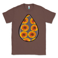Chestnut african fabric pattern teardrop earrings 5 Classic Tee - BundleAndBundleShop