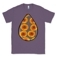 Lavender african fabric pattern teardrop earrings 5 Classic Tee - BundleAndBundleShop