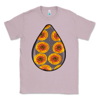 Lilac african fabric pattern teardrop earrings 5 Classic Tee - BundleAndBundleShop