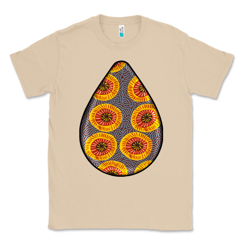 African Fabric Pattern Teardrop Earrings 5 Classic Tee by BundleAndBundleShop | Teevron