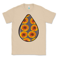 Mushroom african fabric pattern teardrop earrings 5 Classic Tee - BundleAndBundleShop