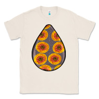 Natural african fabric pattern teardrop earrings 5 Classic Tee - BundleAndBundleShop