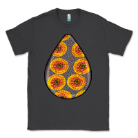 Smoke african fabric pattern teardrop earrings 5 Classic Tee - BundleAndBundleShop
