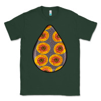 Sports Green african fabric pattern teardrop earrings 5 Classic Tee - BundleAndBundleShop