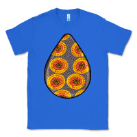 True Royal african fabric pattern teardrop earrings 5 Classic Tee - BundleAndBundleShop