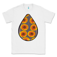 White african fabric pattern teardrop earrings 5 Classic Tee - BundleAndBundleShop
