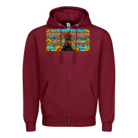 Burgundy doberman with sunflowers license plate Zipper Hoodie - Artiststas