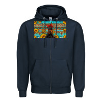 Navy doberman with sunflowers license plate Zipper Hoodie - Artiststas