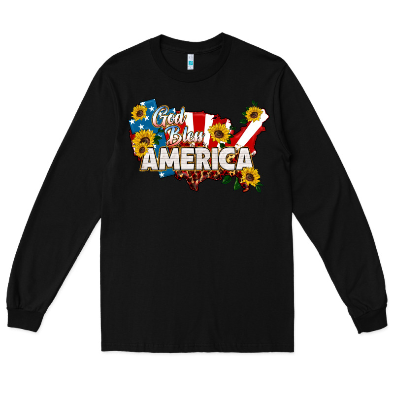 God Bless America Long Sleeve Tee by HRA Design Shop | Teevron