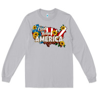 Moon Dust god bless america Long Sleeve Tee - HRA Design Shop