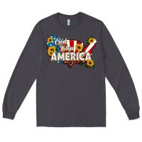 Smoke god bless america Long Sleeve Tee - HRA Design Shop