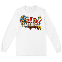 White god bless america Long Sleeve Tee - HRA Design Shop