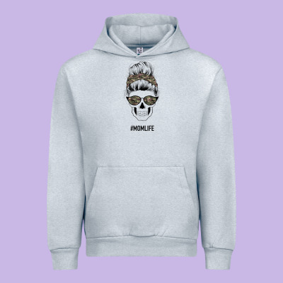 Feminine Camouflage Patterned Mom Skull Urban Hoodie Designed By Bettercallsaul