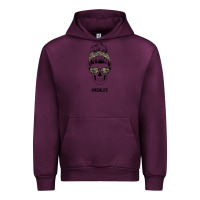 Mauve Wine Feminine Camouflage Patterned Mom Skull Urban Hoodie - Bettercallsaul