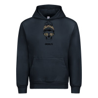 Navy Feminine Camouflage Patterned Mom Skull Urban Hoodie - Bettercallsaul