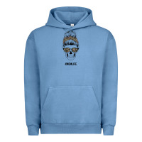 Pigment Pebble Blue Feminine Camouflage Patterned Mom Skull Urban Hoodie - Bettercallsaul