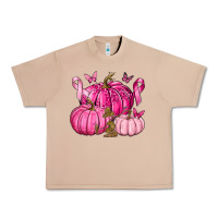 Burro Breast Cancer We Wear Pink with Pumpkin and Ribbon Urban Heavy Tee - texasbilliewilder
