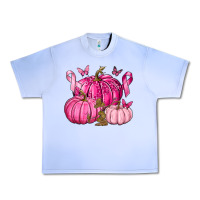 Grape Ice Breast Cancer We Wear Pink with Pumpkin and Ribbon Urban Heavy Tee - texasbilliewilder
