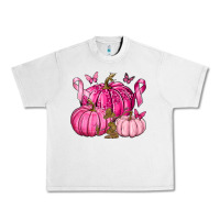 Lunar Rock Breast Cancer We Wear Pink with Pumpkin and Ribbon Urban Heavy Tee - texasbilliewilder