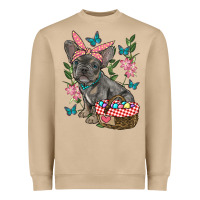 Mushroom easter french bulldog Heavyweight Sweatshirt - RanaPortraitStore