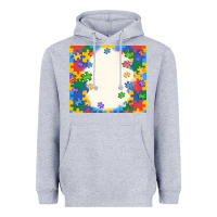 Heather Grey autism Heavyweight Hoodie - MaliasSmallBusiness