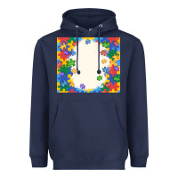 Navy autism Heavyweight Hoodie - MaliasSmallBusiness
