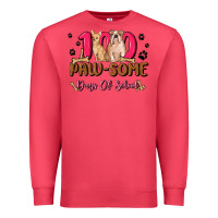 Cardinal 100 paw some days of school Premium Sweatshirt - MaliasSmallBusiness