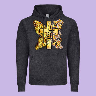 Faith Child Cancer Cross Vintage Hoodie Designed By Zillion Design Studio