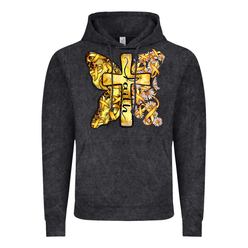 Faith Child Cancer Cross Vintage Hoodie by Zillion Design Studio | Teevron