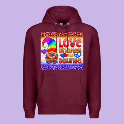 Lgbtq+ Love Gnomes No Bounds Tumbler Premium Hoodie Designed By Bundleandbundleshop