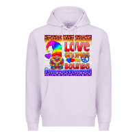 Lilac LGBTQ+ Love Gnomes No Bounds Tumbler Premium Hoodie - BundleAndBundleShop