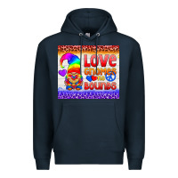 Navy LGBTQ+ Love Gnomes No Bounds Tumbler Premium Hoodie - BundleAndBundleShop