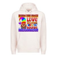 Pale Pink LGBTQ+ Love Gnomes No Bounds Tumbler Premium Hoodie - BundleAndBundleShop